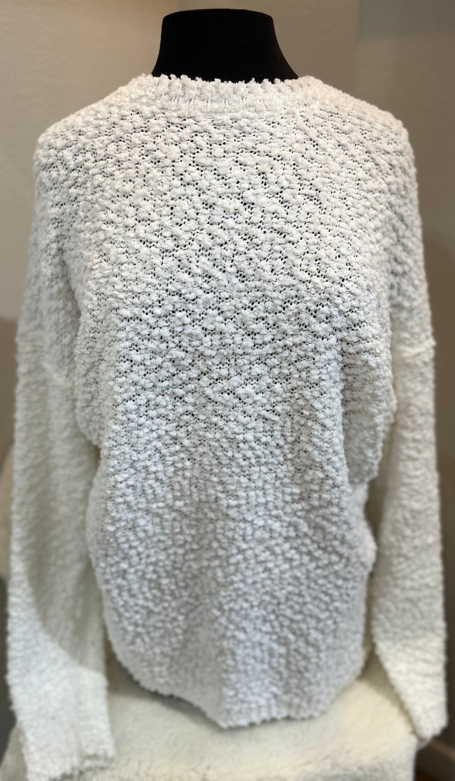 Cream Popcorn Sweater