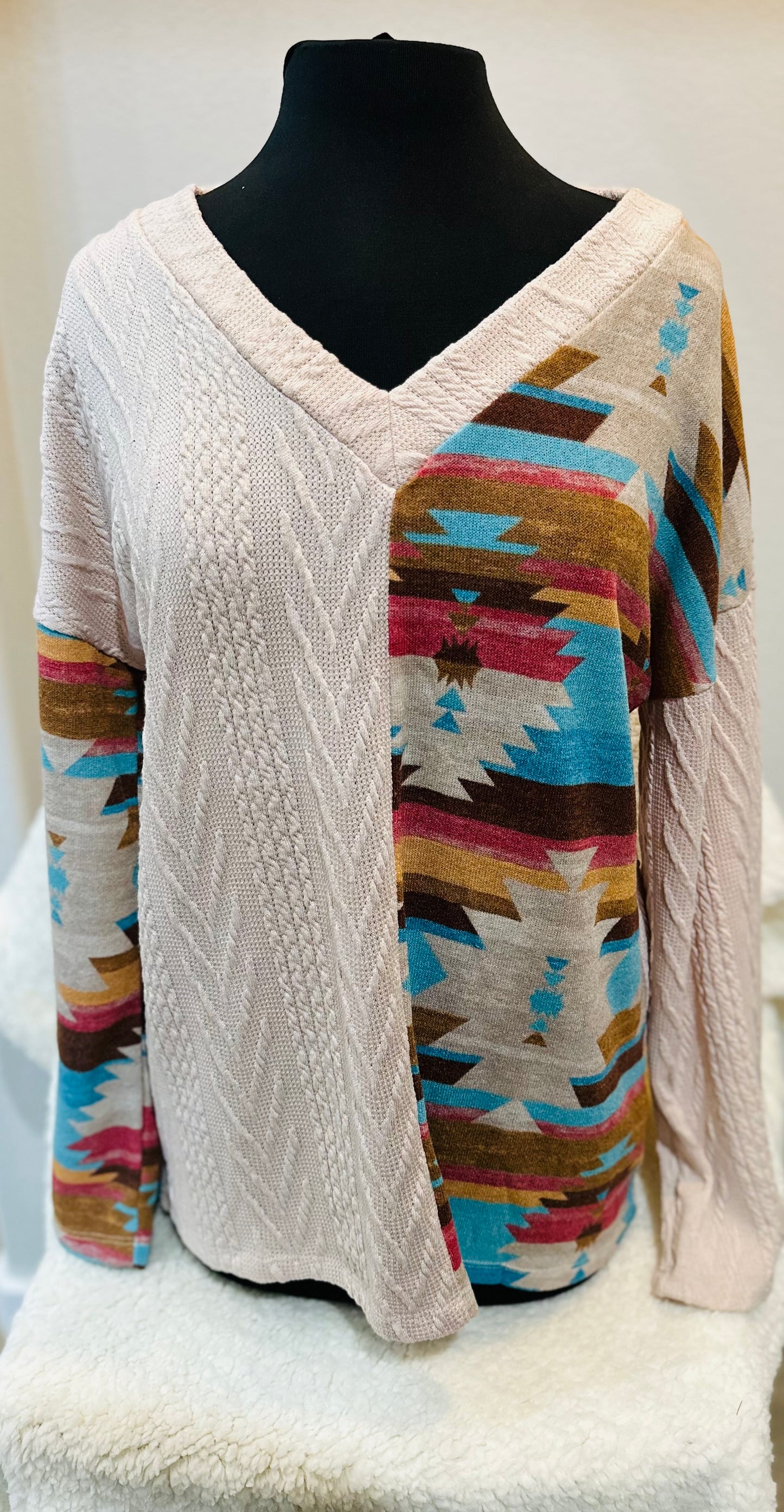 Aztec Cream Sweater