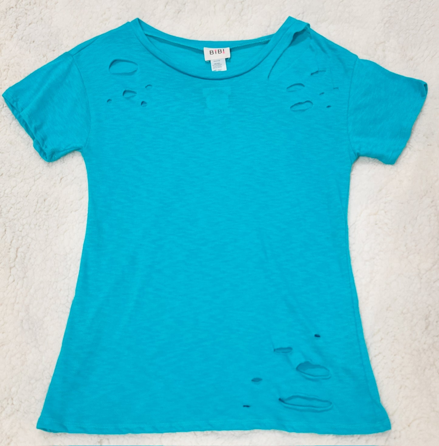 Blue Off Shoulder Top