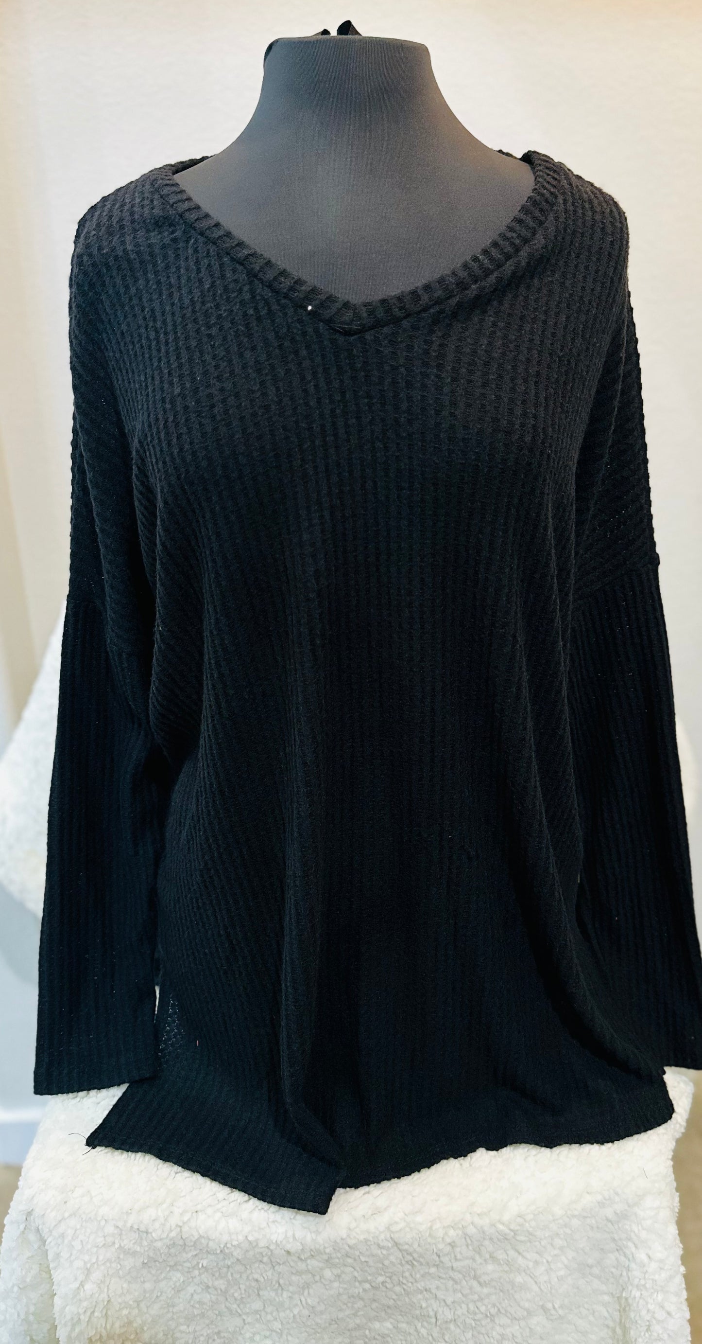 Waffle Knit Top