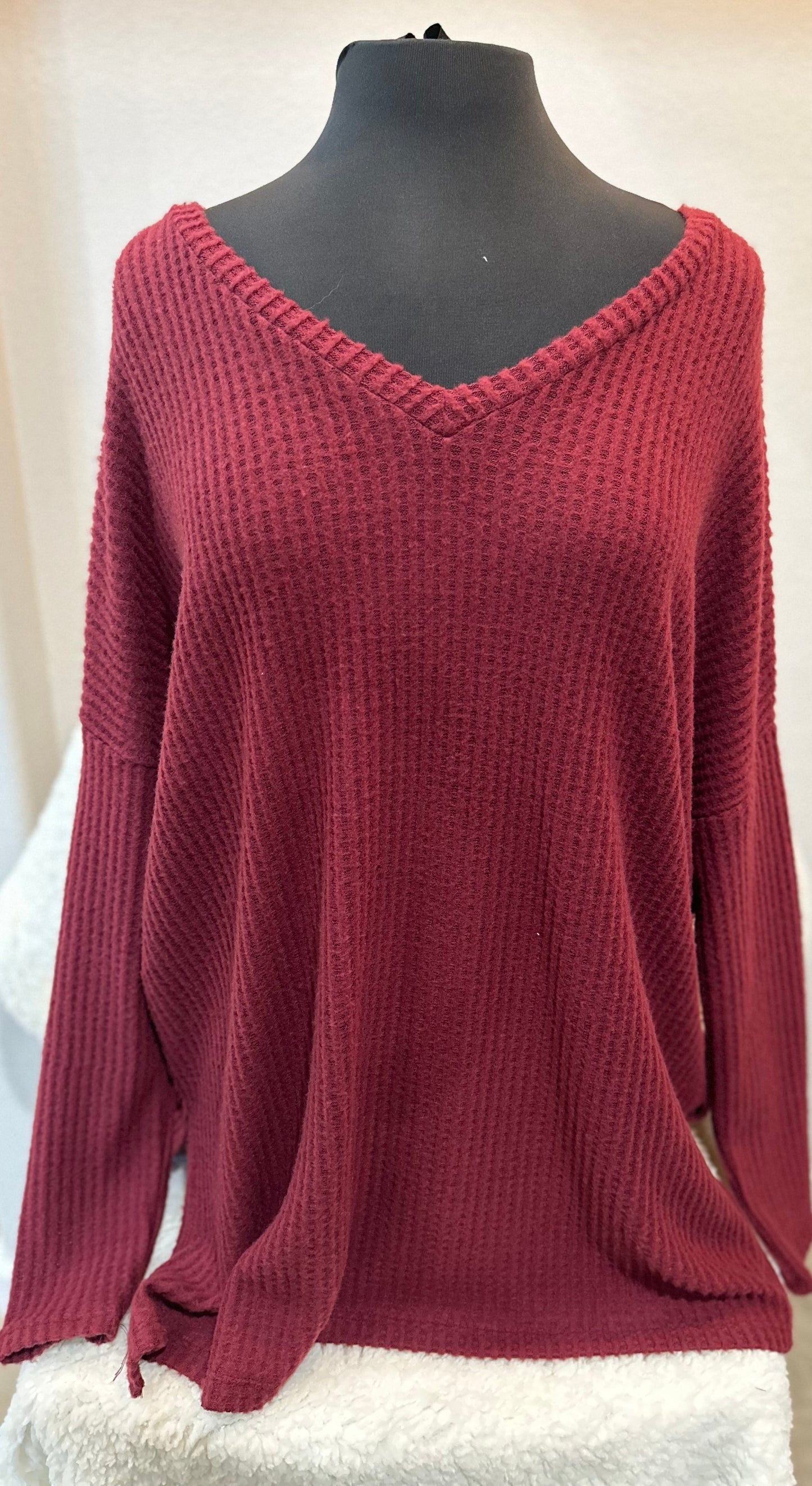 Waffle Knit Top