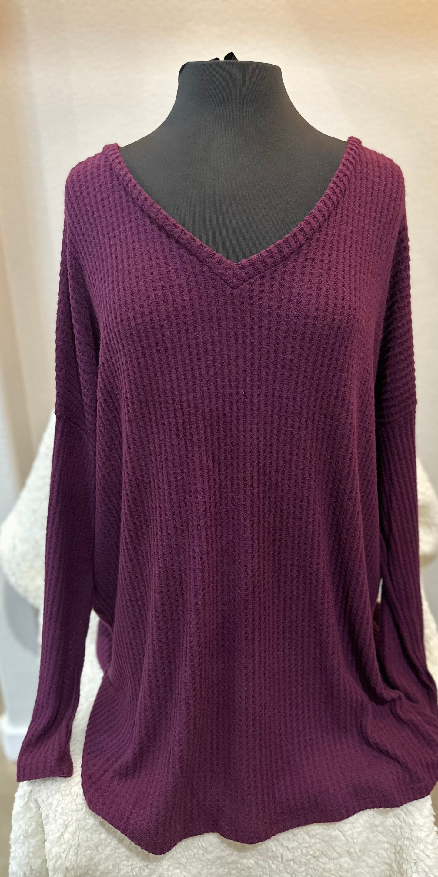 Waffle Knit Top
