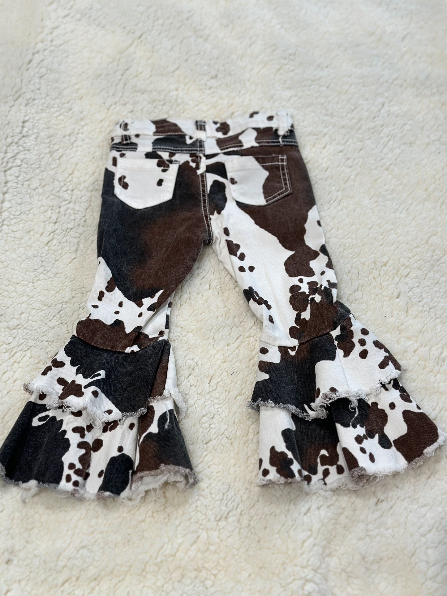 Girls Cow Print Bells