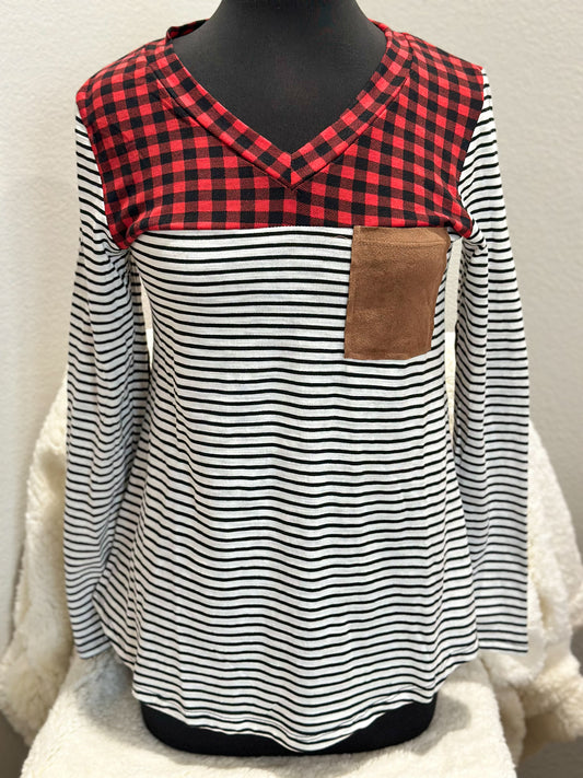 Long Sleeve Stiped Shirt