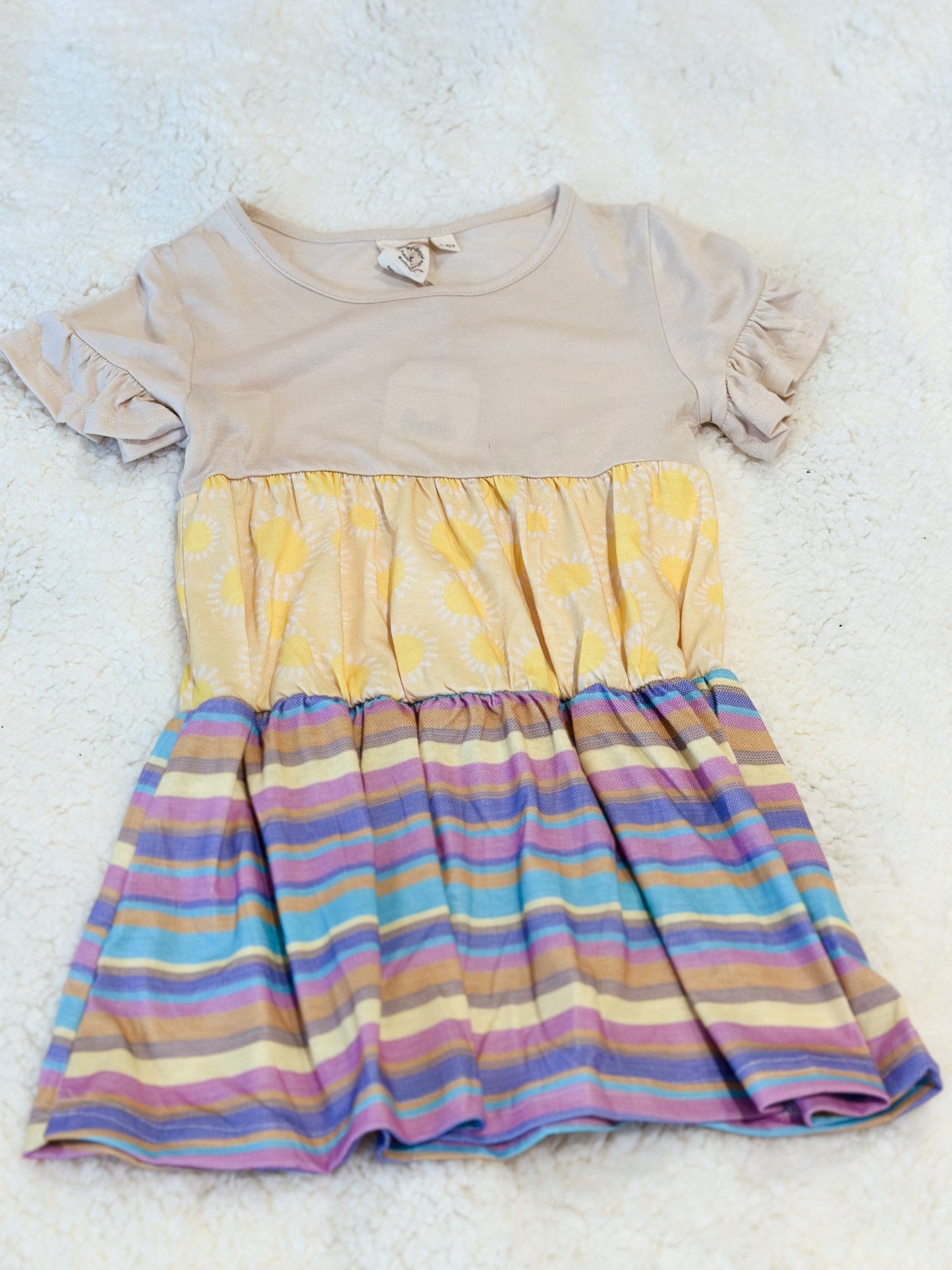 Girls 3 Toned Dress