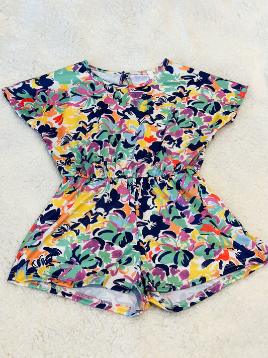 Girls Floral Romper
