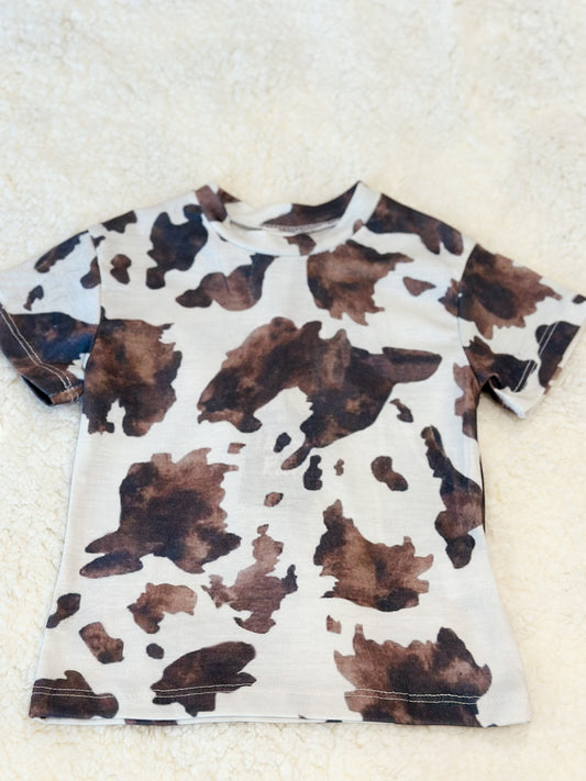 Girls Cowprint Top