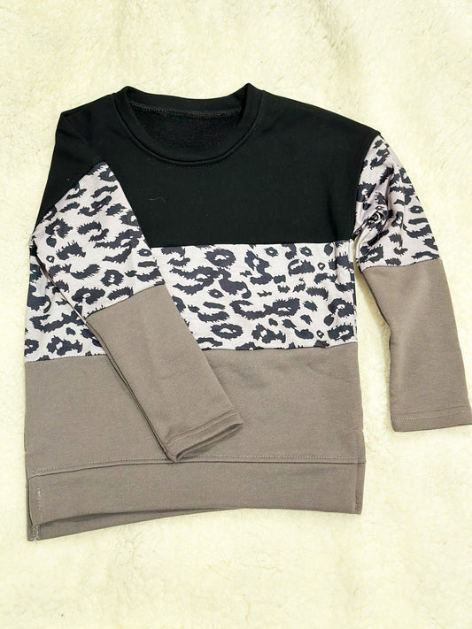 Girls Leopard Sweater