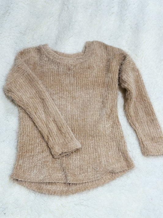 Girls Beige Sweater