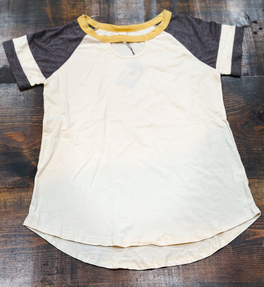 Grey/Yellow Tee