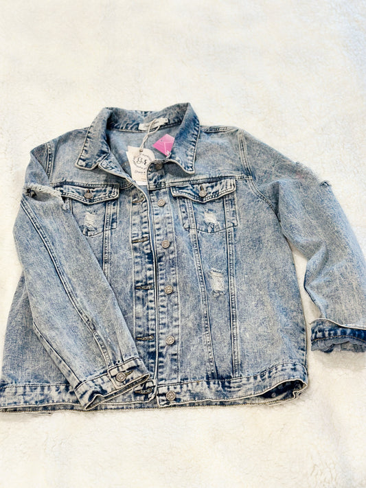 Denim Distressed Jacket