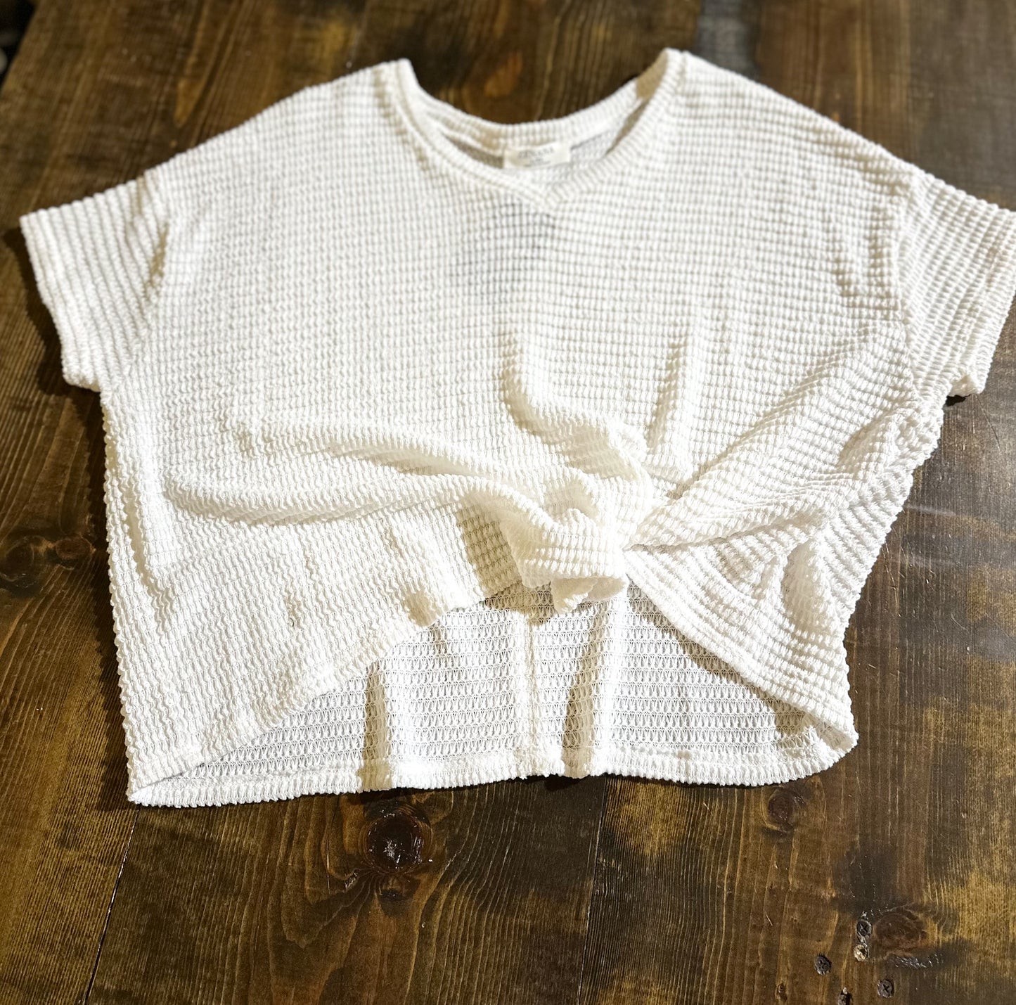 Waffle Crop Top