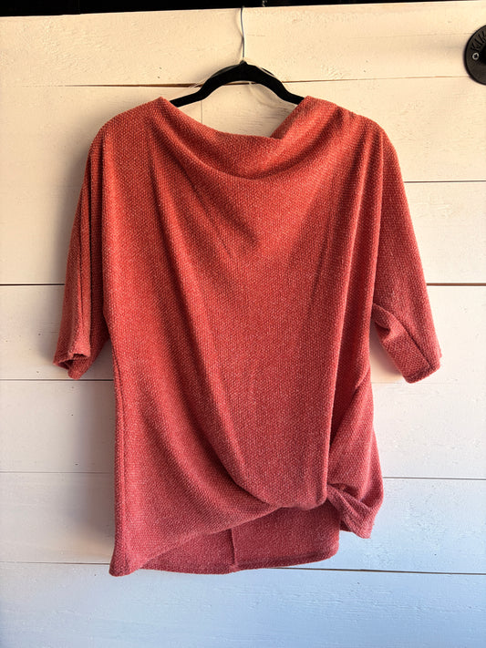 3/4 Sleeve Knotted Top