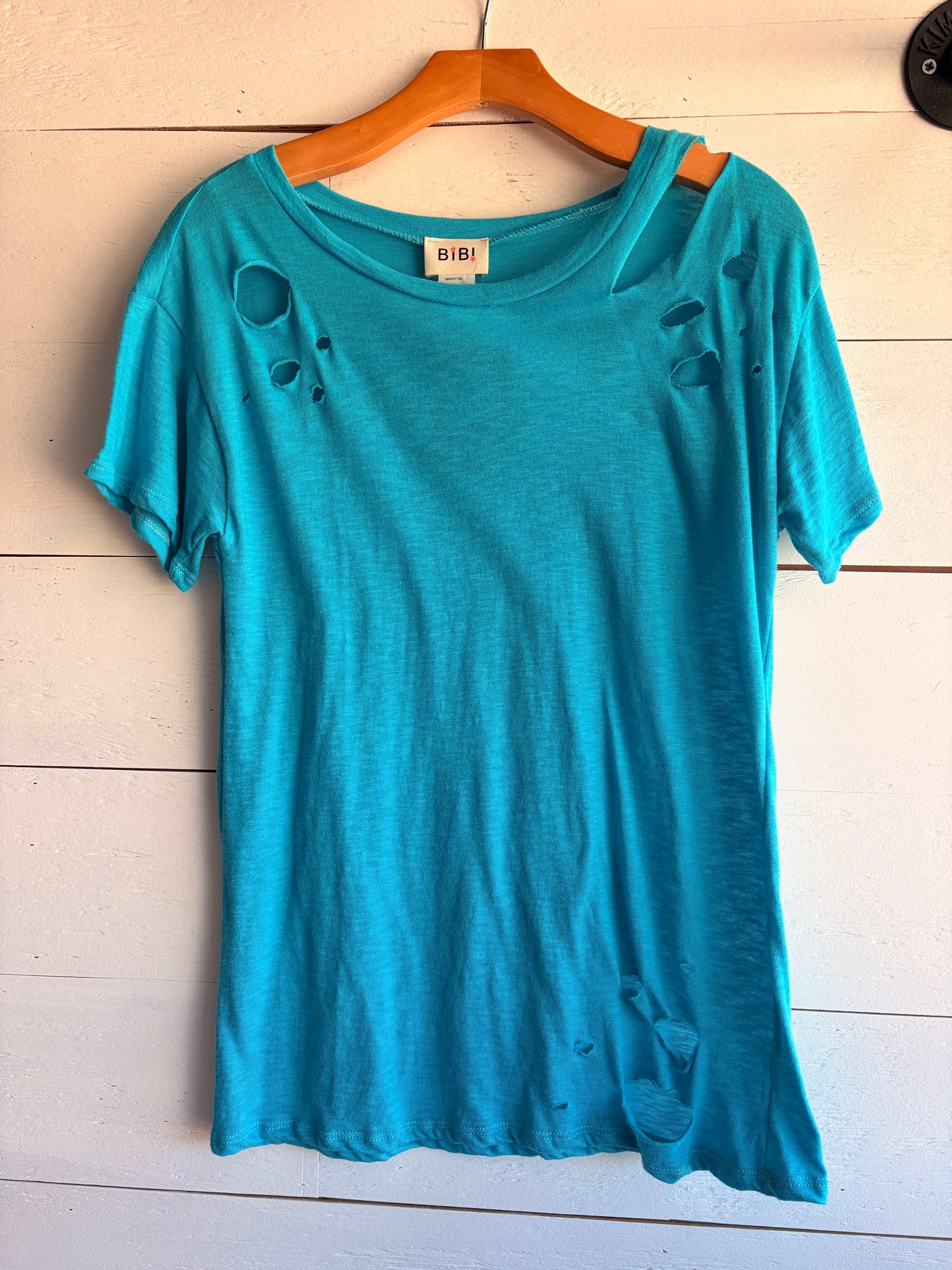 Blue Off Shoulder Top