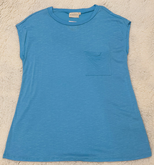 Light Blue Pocket Tee