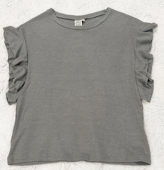 Short Sleeve Waffle Top