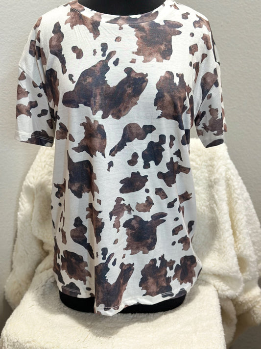 Women's Cowprint Top