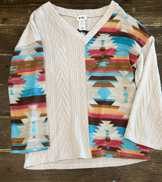 Aztec Cream Sweater