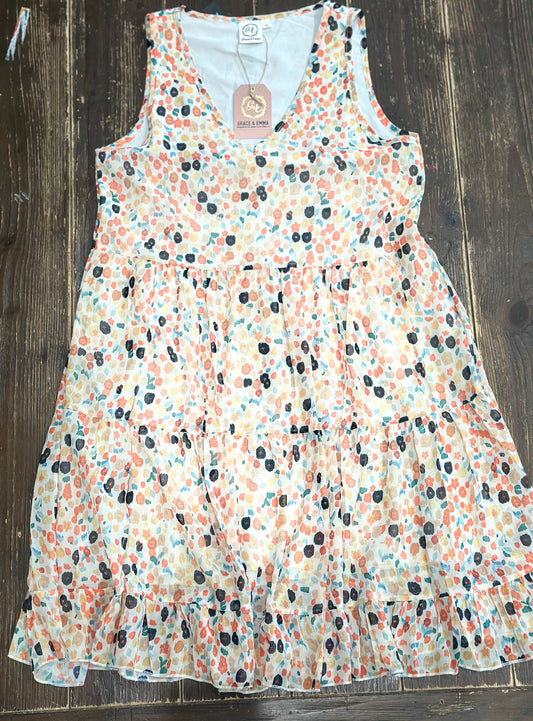 Sleeveless Floral Dress