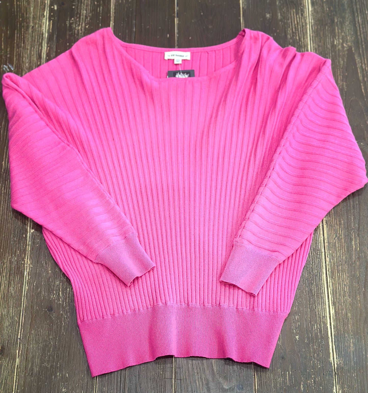 Boat Neck Pink Sweater