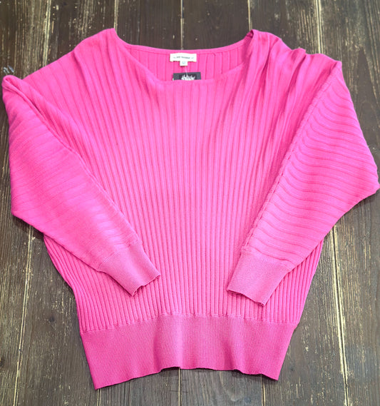 Boat Neck Pink Sweater